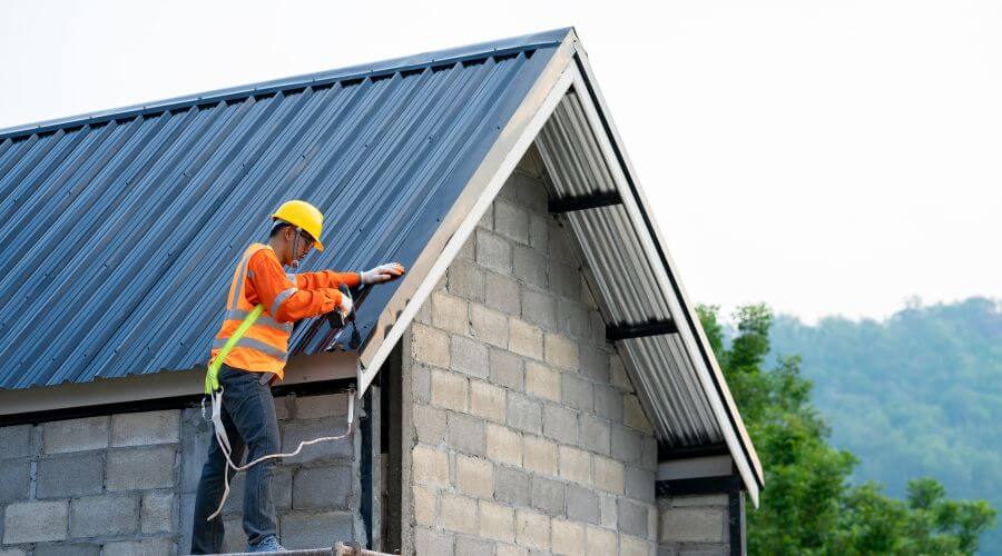 Professional metal roof installation in Columbia, IL